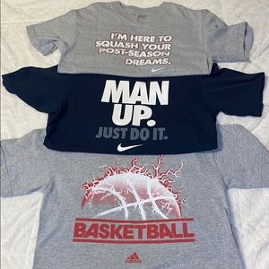 Bundle - 2 Nike & 1 Addidas T-Shirts